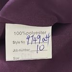 Woman’s Elegant Convertible Chiffon Plum Dress Size 10 Purple Photo 4