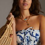 Faithfull the Brand Faithfull Printed Smock-Waist Mini Dress Photo 1