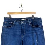 Levi's  Boyfriend Jeans Dark Wash Distressed Blue Denim Size 33 Photo 1