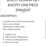 Naked Wardrobe NWT  get knotty one piece suit MEDIUM Photo 2