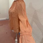 J.Crew Terracotta Peachy 100% Cotton Long Sleeve Blouse Size XS Preppy Peasant Photo 3