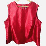 Maggie Barnes  Women’s Willow Ridge Sleeveless Pink Blouse Shell Plus Size 1X Photo 0