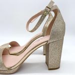Chinese Laundry  CL Gold Glitter Block Heel Sandals Photo 5