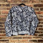 Madewell  Black Paisley Floral Wrap Lightweight Jacket Women's Size Small Photo 4