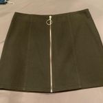 Olive Zip Up Skirt L Green Size L Photo 0