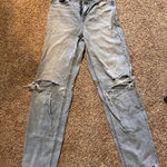 American Eagle  Outfitters Distressed Straight Leg size 0 Photo 0