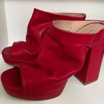 Madden Girl Lambie Red Block Mule Heals Photo 0