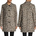 Kate Spade Leopard Print Single Breast Trench Raincoat Size M NWOT Photo 1