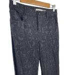 Alice + Olivia Black Textured Scroll Print Jacquard Dress Trousers Pants Size 6 Photo 6