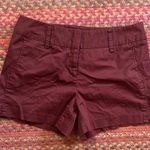 Daisy Fuentes MAROON MAHOGANY CHINO BUSINESS CASUAL GOLF SHORTS Photo 0