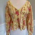 Free People NEW  BLOSSOM COTTON EYELET TOP SIZE L! Photo 0