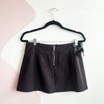 Dolls Kill Current Mood Pinstripe Mini Skirt Buckle Mall Goth Grunge Punk Medium Photo 1