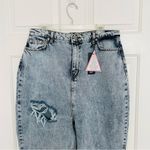 Boohoo  Size‎ 12 NWT Tall Light Acid Wash Mom Jeans Photo 2