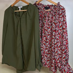 Sanctuary Floral and Olive Women's 1x flowy lightweight tops Photo 0