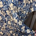 Positive Attitude vintage maxi dress with flattering pin tuck pleats. Blue Size 14 Photo 2