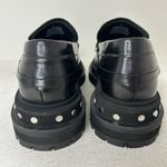 Free People  Black Leather Loafers Photo 4