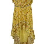 Love Shack Fancy Alexia Ruffle Tiered Yellow High and Low Floral Cotton Dress
10 Photo 3
