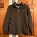 PINK - Victoria's Secret Green Sherpa Jacket Photo 0