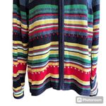 CRAZY HORSE Petite Hooded Striped Sweater Photo 7