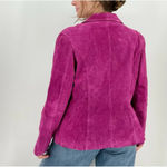 vintage coastal cowgirl hot pink leather jacket size s Photo 3