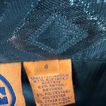 Tory Burch  Siri Jacquard Pencil Skirt Side Zip Front Pleats Black Metallic 8 Photo 7