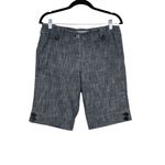 Sandro Women's Gray Textured Buttoned Pocket Bermuda Shorts Size 8 Photo 1