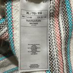 Roxy Wild and Free Baja Hooded Pullover Sweatshirt Size XL white pink blue Photo 5