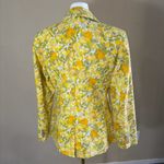 J.Crew Womens Helena Linen Blazer Orange Limone Print Floral Jacket 2 Retro Boho Photo 7