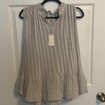 Violet+Claire Black And White Polka dot Blouse Photo 0