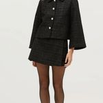 Hill House Tatiana Black Tweed Mini Skirt Photo 0