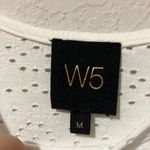 W5 White Flowy Sleeve Wide Neck Blouse Size Medium Photo 1