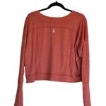 Free People NWOT  movement orange long Sleeve Top with thumbholes Oversize Photo 4