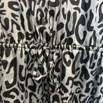 Rebecca Minkoff  Aston Puff-Sleeve Tiered Blouson Mini Dress Blue Leopard Large Photo 7