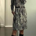Anthropologie / HD in Paris Textured Faux Wrap Snake Print Dress Photo 0