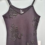 Vintage Outlander Embellished Wool Blend Mini Cocktail Dress in Black S Photo 1