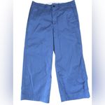 Polo Ralph Lauren Women's Blue Cropped Wide Ankle Leg Chinos Size 8 Photo 0