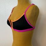 Heat Color Contrast Patchwork Bikini Top Photo 1