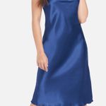 Bebe Satin Cowl Neck Midi Dress Photo 1