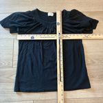 Nation Ltd  Acacia Smocked Flutter Sleeve Top Pima Cotton Black Size S Photo 2