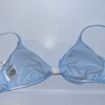 Celebrity Pink  Tie-Dye Bralette Bikini Top Blue & White Retro Medium M Photo 7