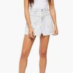 Free People  Side Car Women’s Denim Mini Skirt in Silverlake Wash Size 28 Photo 0