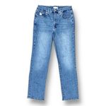 Good American 10/30 Indigo Good Straight Leg Jeans Stretch Denim Split Pockets Photo 5