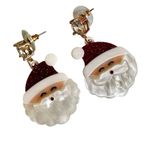 Santa Claus Christmas Earrings 🎅✨ Cubic Zirconia Dangle Gift Box Photo 8