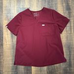 FIGS Catarin One-Pocket Scrub Maroon Top Size Small Size XXL Photo 0