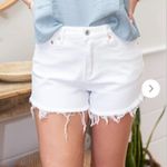 Mica Women's White Stretch Cutoff Jean Shorts NWT Size XL Photo 5