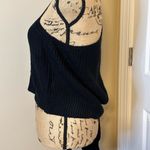 Women's Sweater Solid One Shoulder Sweater Size M Black Size M Photo 5