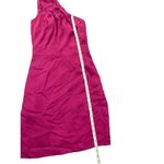 Banana Republic NWT  Hot Pink One Shoulder Womens Mini Dress sz 2 Photo 4