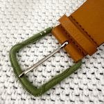 Guess Vintage Tan Patchwork Granny Floral Embrodiered Boho Y2K Belt Large Photo 3