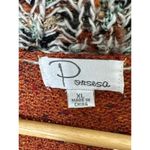 Ponsesa Open Cardigan Sweater Rust Color Nubby Textured Knit Women's Sz XL Orange Photo 6