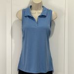 Travis Mathew NWT  Coto Performance Polo Tank Top Medium Blue Golf Sporty Tennis Photo 2